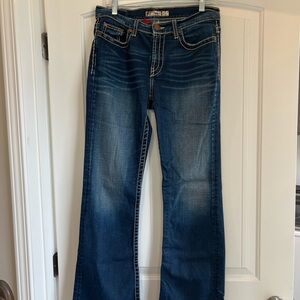 BKE Dark Blue Boot Cut Jeans for Women